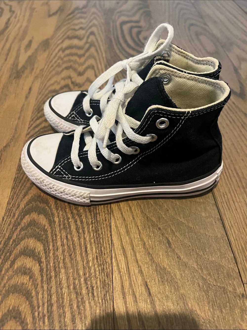 Converse Kids Black High-Top Canvas Sneakers